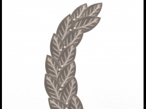 gold laurel wreath Modelo 3D