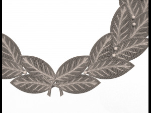 gold laurel wreath Modelo 3D