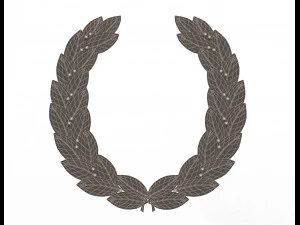 gold laurel wreath 3D Model