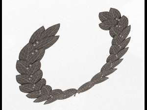 gold laurel wreath Modelo 3D