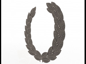 gold laurel wreath Modelo 3D