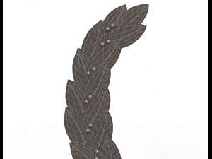 gold laurel wreath Modelo 3D