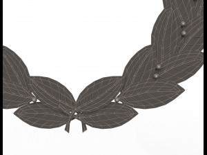gold laurel wreath Modelo 3D