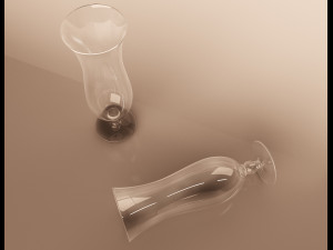 hurricane cocktail glass Modello 3D