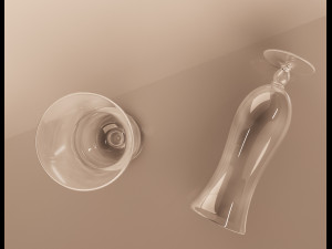 hurricane cocktail glass Modello 3D