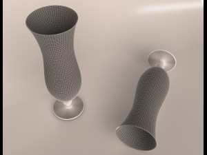 hurricane cocktail glass Modello 3D