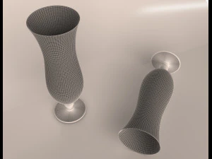 hurricane cocktail glass 3D Model