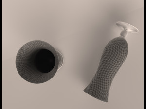 hurricane cocktail glass Modello 3D