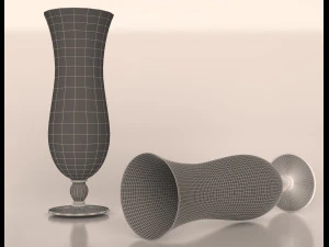 hurricane cocktail glass 3D Model
