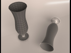 hurricane cocktail glass Modello 3D