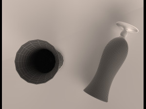 hurricane cocktail glass Modello 3D