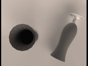 hurricane cocktail glass 3D Model