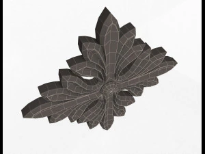 rosette carved decoration cnc 01 3D Model