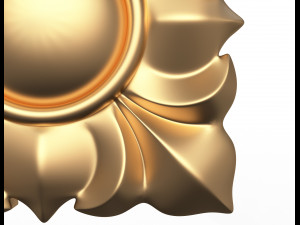 rosette carved decoration cnc 02 3D Model