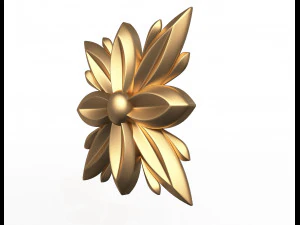 रोसेट नक्काशीदार सजावट सीएनसी 04 3D मॉडल