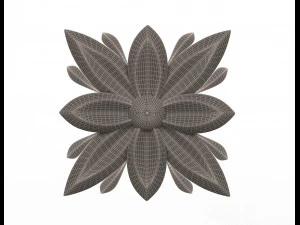 रोसेट नक्काशीदार सजावट सीएनसी 04 3D मॉडल