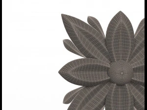 रोसेट नक्काशीदार सजावट सीएनसी 04 3D मॉडल