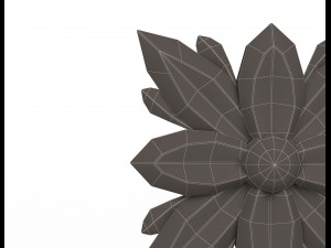 rosette carved decoration cnc 04 Modelo 3D