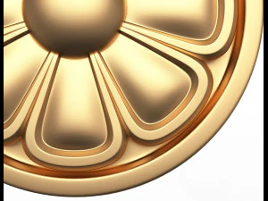 rosette carved decoration cnc 07 3D Model