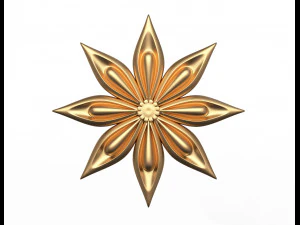 roseta esculpida decora&ccedil;&atilde;o cnc 011 Modelo 3D