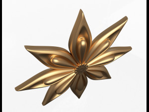rosette carved decoration cnc 011 3D 모델