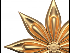 rosette carved decoration cnc 011 3D 모델