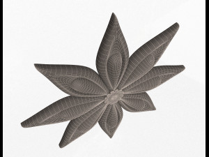 rosette carved decoration cnc 011 3D 모델