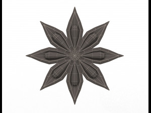 rosette carved decoration cnc 011 3D 모델