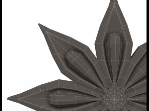 rosette carved decoration cnc 011 3D 모델