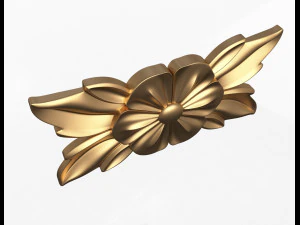 rosette carved decoration cnc 013 3D Model