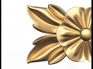 rosette carved decoration cnc 013 3D Model