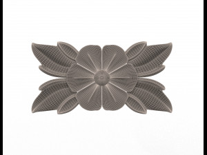 rosette carved decoration cnc 013 3D Модель