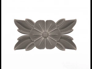 rosette carved decoration cnc 013 3D Model