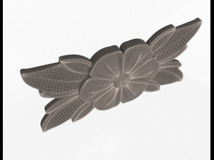 rosette carved decoration cnc 013 3D Модель