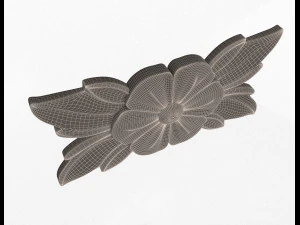 rosette carved decoration cnc 013 3D Model