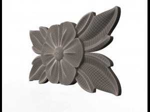 rosette carved decoration cnc 013 3D Model