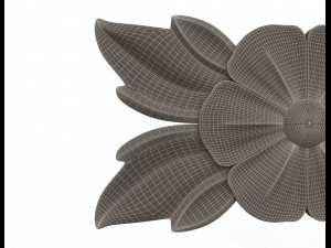 rosette carved decoration cnc 013 3D Модель