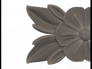 rosette carved decoration cnc 013 3D Model