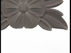 rosette carved decoration cnc 013 3D Модель