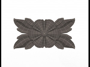 rosette carved decoration cnc 013 3D Модель