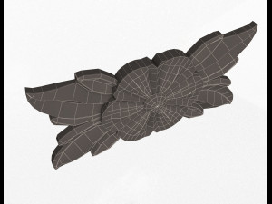rosette carved decoration cnc 013 3D Модель
