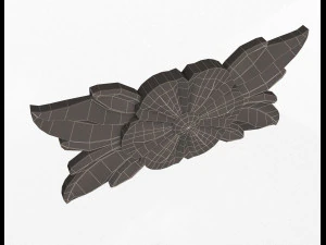 rosette carved decoration cnc 013 3D Model