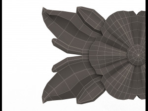 rosette carved decoration cnc 013 3D Модель