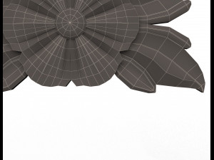 rosette carved decoration cnc 013 3D Модель