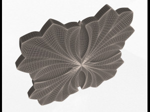 rosette carved decoration cnc 016 3D Model