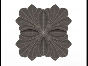 rosette carved decoration cnc 016 3D Model