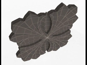 rosette carved decoration cnc 016 3D Model