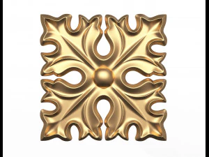 花环雕刻装饰 CNC 017 3D 模型