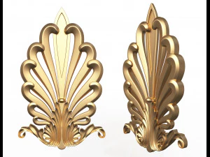 shell carved decoration 3D Model