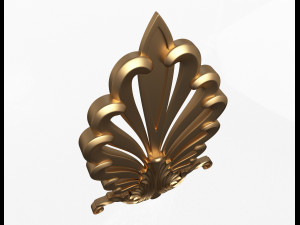 shell carved decoration 3D Model